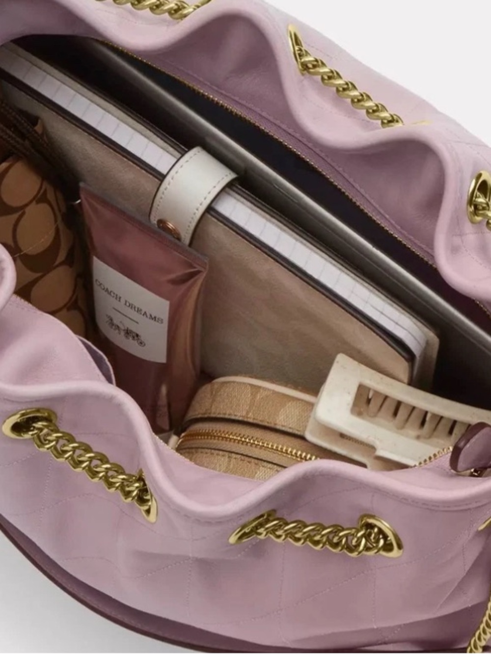 Coach Pink Evelyn shoulder bag - Picture 3 of 3